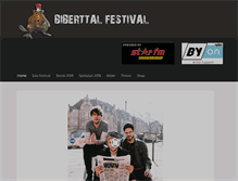 Tablet Screenshot of biberttal-festival.de